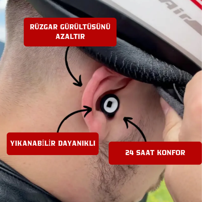 Calmera Motosiklet Kulak Tıkaçları -27 dB